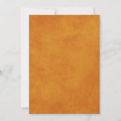 Invitation Classic Elegant Sunset Orange Aquarelle Mariage (Dos)