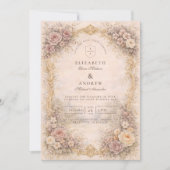 Invitation Classic European Baroque Wedding (Devant)