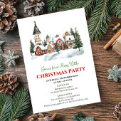 Invitation Classic festive city Christmas party dinner invite