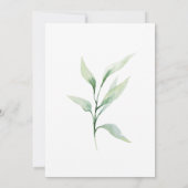 Invitation Classic Forme Vert Feuilles Nuestra Boda Mariage (Dos)