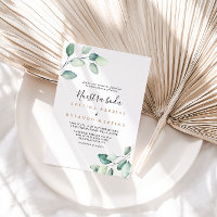 Classic Forme Vert Feuilles Nuestra Boda Mariage