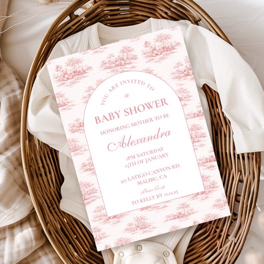 Invitation Classic French Country Baby Shower