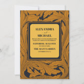 Invitation Classic Gold Art Nouveau Mariage (Devant)