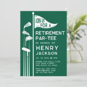 Invitation Classic Golf Clubs Retraite Party Green (Debout devant)