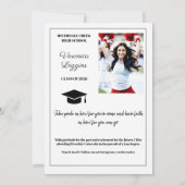 Invitation Classic Graduation Announcement Photo Cards (Dos)