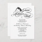 Invitation Classic Grand Halloween Ball Costume Regency (Devant / Derrière)