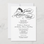 Invitation Classic Grand Halloween Ball Costume Regency (Devant)