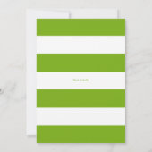 Invitation Classic Green C'est un Baby shower de moustache ga (Dos)