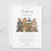 Invitation Classic Holiday Town Christmas (Devant)
