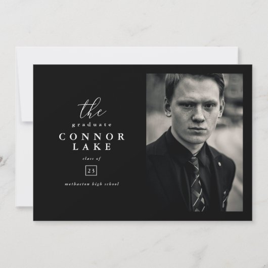 Invitation Classic Horizontal Photo Graduation (Devant)