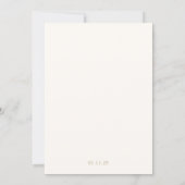 Invitation Classic Ivory and Gold Border Timeless Wedding (Dos)