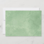 Invitation Classic Lady Bug Green Baby shower de jardin (Dos)