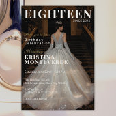 Invitation Classic Magazine Style 18e anniversaire