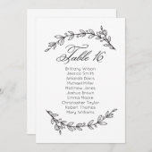 Invitation Classic mariage. Tableau 16 (Devant / Derrière)