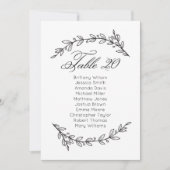 Invitation Classic mariage. Tableau 20 (Devant)