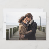 Invitation Classic Modern Elegant 2 Mariage photo (Dos)