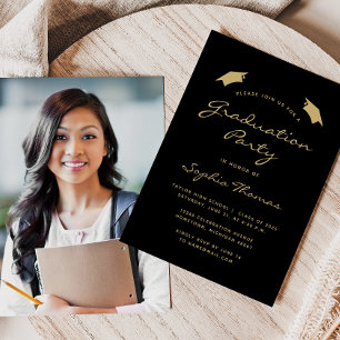 Invitation Classic Modern Gold Party 2025