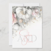 Invitation Classic Modern Ivory and Blush Floral (Devant)