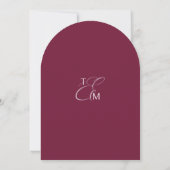 Invitation Classic Modern Minimal Pink Wedding  (Dos)