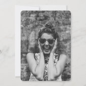 Invitation Classic Monogramme Alphabet A Photo Graduation Par (Dos)