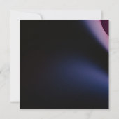 Invitation Classic Moody Black Dark Purple Rose Fête des mari (Dos)