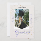 Invitation Classic Navy Blue and White Formal Bordered (Devant)