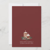 Invitation Classic Noël Rouge Bundle Of Joy Baby shower (Dos)