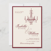 Invitation Classic Old Money Ivory Retro Timeless Wedding (Devant)
