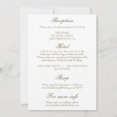 Invitation Classic Olive Green Old Money All In One Wedding (Dos)