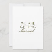 Invitation Classic Olive Green Old Money Luxury Wedding  (Dos)