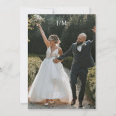 Invitation Classic Orchids Frame Elegant Wedding Photo (Dos)