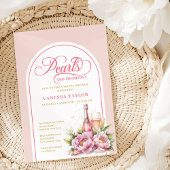Invitation Classic Pearls and Prosecco Bridal Shower Invite
