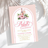 Invitation Classic petals and prosecco invite custom layout