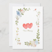 Invitation Classic Peter le Baby shower lapin Twins (Dos)