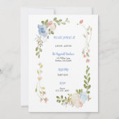 Invitation Classic Peter le Baby shower lapin Twins (Dos)