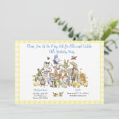 Invitation Classic Peter le lapin Anniversaire Fête Invitatio (Debout devant)