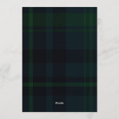 Invitation Classic Plaid Little Bear Birthday Photo (Dos)