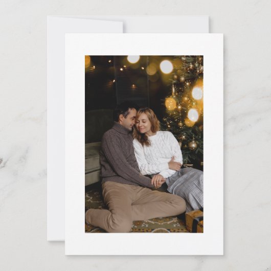 Invitation Classic QR Code Photo Wedding Save The Date (Dos)