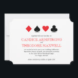 Invitation Classic Red Black Card convient Las Vegas Mariage<br><div class="desc">Personnalisez ce classique faire-part de mariage blanc, rouge et noir avec tous les détails de votre cérémonie pour votre Las Vegas ou casino thème mariage. Vous pouvez retirer le dossier à motifs et ajouter du texte ou une photo en utilisant la "personnaliser". Vous pouvez même changer les polices pour un...</div>