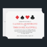 Invitation Classic Red Black Card convient Las Vegas Mariage<br><div class="desc">Personnalisez ce classique faire-part de mariage blanc, rouge et noir avec tous les détails de votre cérémonie pour votre Las Vegas ou casino thème mariage. Vous pouvez retirer le dossier à motifs et ajouter du texte ou une photo en utilisant la "personnaliser". Vous pouvez même changer les polices pour un...</div>