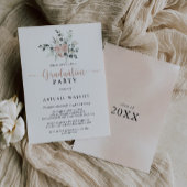 Invitation Classic Rose rose rose rose rose fête de graduatio