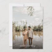 Invitation Classic Sage Green Budget Script Mariage photo (Dos)