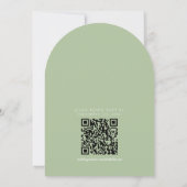 Invitation Classic Sage Green Monogram Minimalist Wedding (Dos)