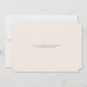 Invitation Classic Script Pale Terracotta Graduation Party (Dos)