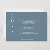 Invitation Classic Side Band : Bleu et noir (Dos)