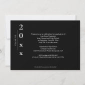 Invitation Classic Side Band : Or et noir (Dos)