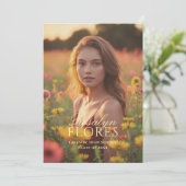 Invitation Classic Soft Yellow Calligraphy (Debout devant)