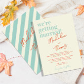 Invitation Classic Summer Pastel Whimsical Script Mariage