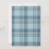 Invitation Classic Tartain Plaid Teddy Bear Baby Shower (Dos)