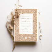 Invitation Classic Terracotta William Morris Mariage inspiré
